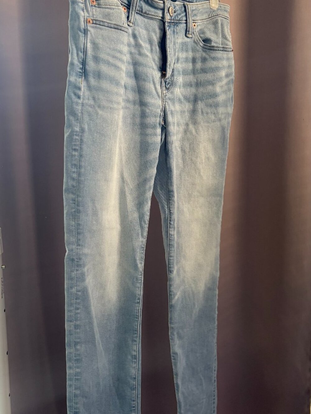 American Eagle Light Wash Ne(X)t Level Stretch Slim Skinny Jeans 30x32 (US 10)